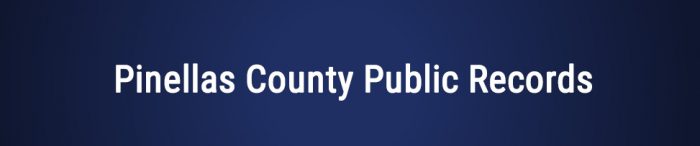 pinellas county public records