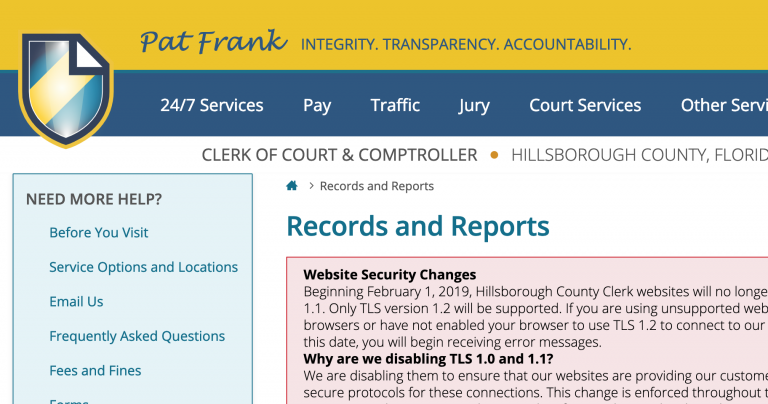 clerk of hillsborough county court records